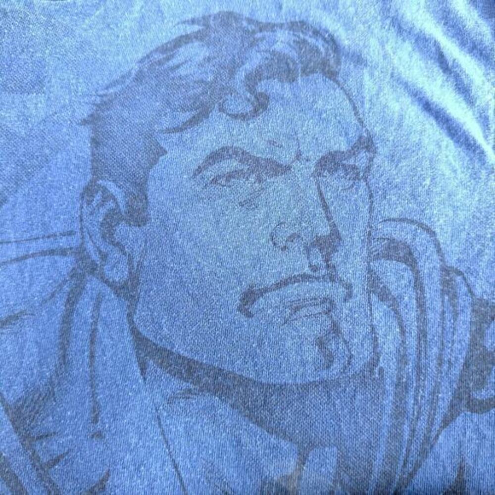 Fun Six Flags Men’s XL T-Shirt Superman The Escape Rare Blue Rollercoaster Tee
